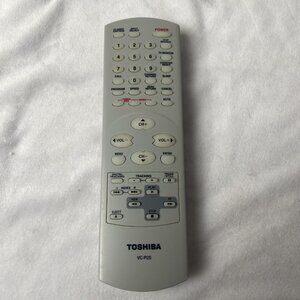 Toshiba Remote Control VC-P2S For TV/VCR Combo Tested Genuine Original OEM Gray